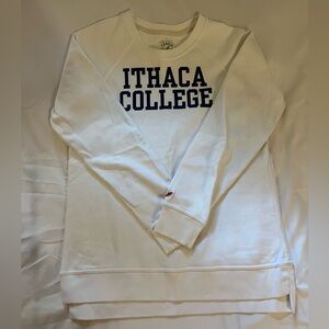 Ithaca College crewneck sweatshirt (white)